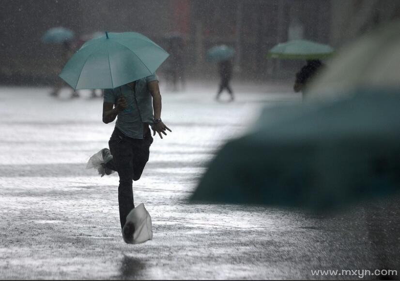 梦见大雨淋湿自己