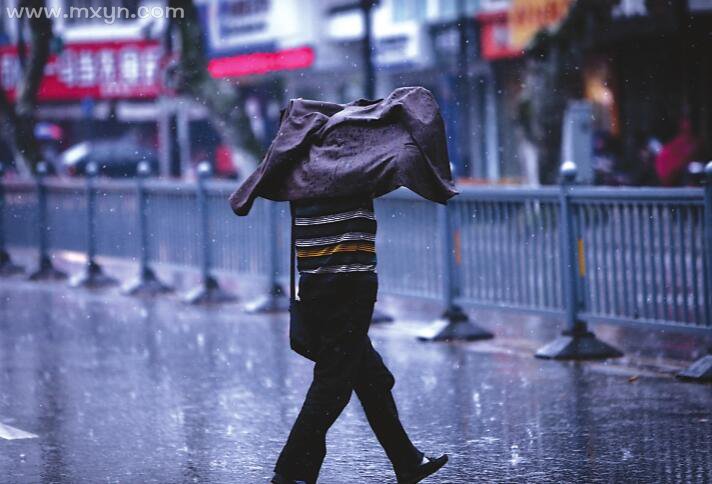 梦见被雨淋