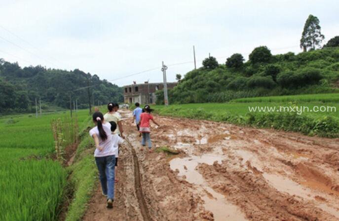 梦见走泥路